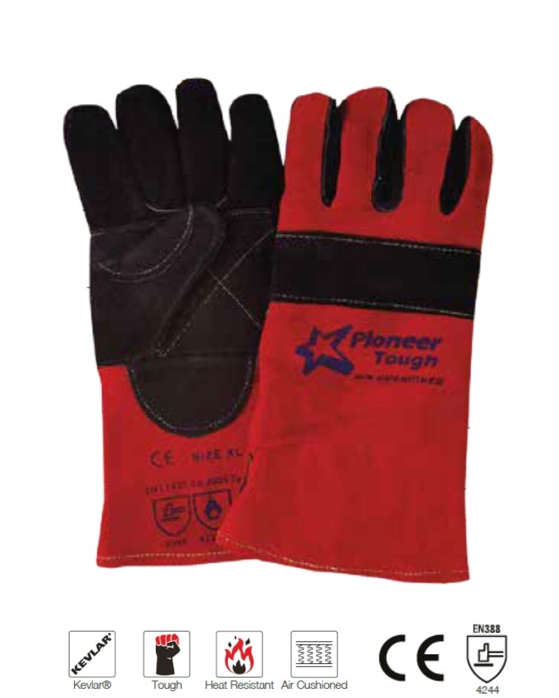 Tough Air Cushioned Gloves Red