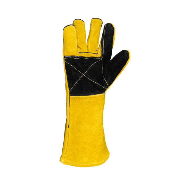 Tru Touch Yellow Lined Welders Superior Elbow Length Gloves - Image 2